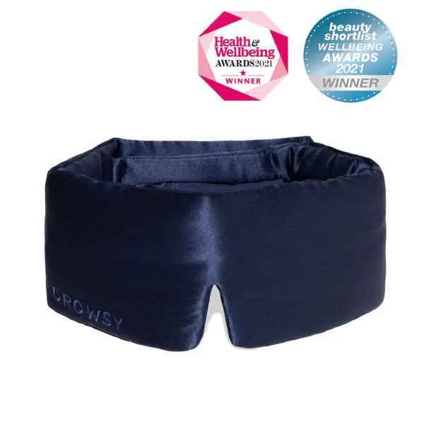 Drowsy Silk Sleep Mask (Midnight Blue)