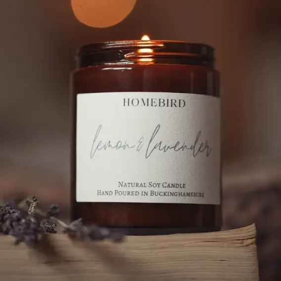 Home Bird Lemon & Lavender Candle