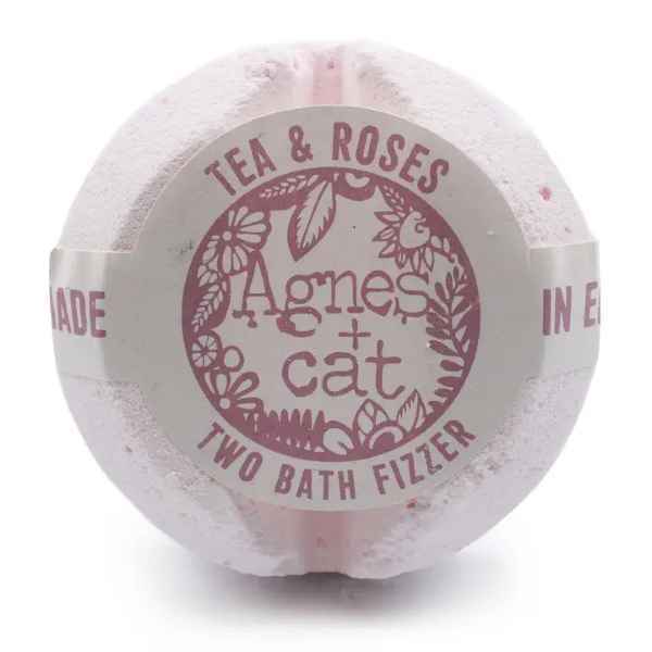 Agnes and Cat Tea & Rose Bath Fizzer