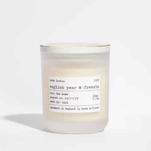 Helm London English Pear & Freesia Soy Candle
