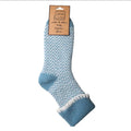 Cornflower Cuff Heeringbone Cosy Sock